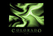 Colorado Cool Map Poster