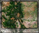 Colorado Satellite Image Map