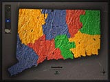 Connecticut Cool Colors Map