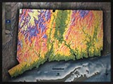 Connecticut Detailed Physical Map