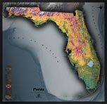 Florida Detailed Physical Map