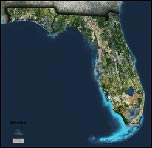 Florida Satellite Image Map