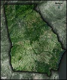 Georgia Satellite Image Map
