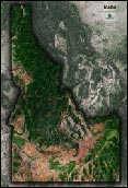 Idaho Satellite Image Map