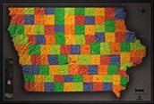 Iowa Cool Colors Map