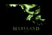Maryland Cool Map Poster