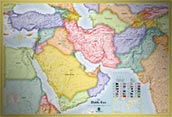 Middle East Standard Political Map