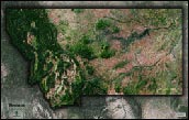Montana Satellite Image Map