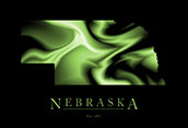 Nebraska Cool Map Poster