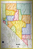 Nevada Standard Political Map