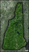 New Hampshire Satellite Image Map