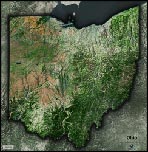 Ohio Satellite Image Map