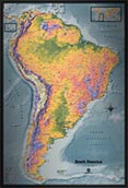 South America Detailed Physical Map