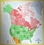 USA and Canada Political Map
