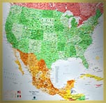 USA and Mexico Political Map