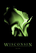 Wisconsin Cool Map Poster