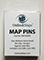 Box of 50 Map Tacks Assorted Colors - PM50MIX