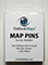 Box of 50 Map Tacks Black Color - PM50BLK