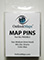 Box of 50 Map Tacks Blue Color - PM50BLU