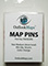 Box of 50 Map Tacks Red-Orange Color - PM50ORN