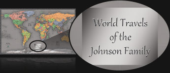 Sample Personalized Map Title - World Travels of the Johnson Family