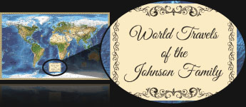 Sample Personalized Map Title - World Travels of the Johnson Family