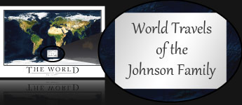 Sample Personalized Map Title - World Travels of the Johnson Family