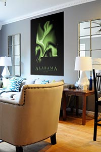 Cool Alabama Poster as Home Decor