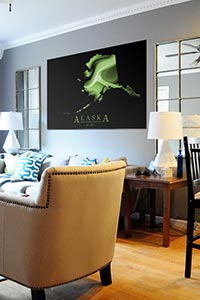 Cool Alaska Poster as Home Decor