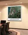 Business Conference Room with Aerial Image of Amsterdam