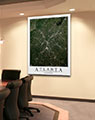 Business Conference Room with Atlanta Aerial Poster