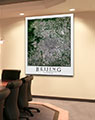 Business Conference Room with Beijing City Wall Map