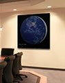 Business Conference Room with World City Lights Poster
