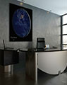Black Marble Poster in Office
