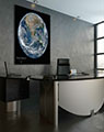 Blue Marble Poster in Office