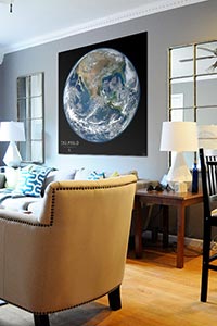 Earth Poster as Home Decor