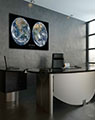 Blue Marble Poster in Office