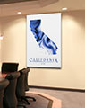 Business Conference Room with California Artistic Map