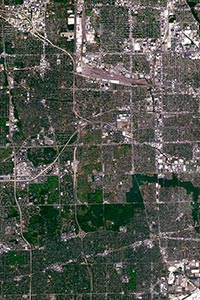 Chicago Aerial Map Detail