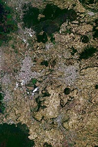 Ciudad de Mexico Aerial Map Detail