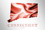 Artistic Poster of Connecticut Map