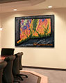 Business Conference Room with Connecticut 3d Elevation Map
