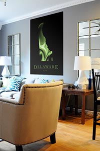 Cool Delaware Poster as Home Decor