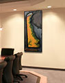 Business Conference Room with Delaware Map Print