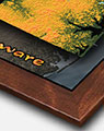 Delaware 3d Elevation Map with Walnut Wood Frame