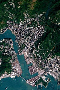 Hong Kong Aerial Map Detail