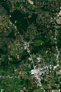 Houston Aerial Map Detail