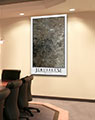 Business Conference Room with Jerusalem City Wall Map