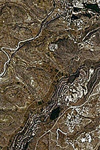 Jerusalem Aerial Map Detail