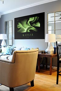 Cool Kansas Poster as Home Decor